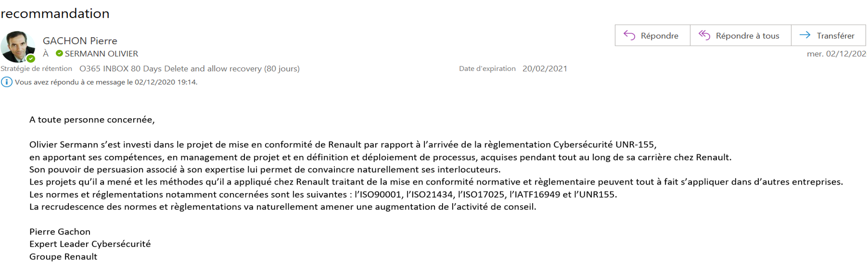 expert cybersecurité
